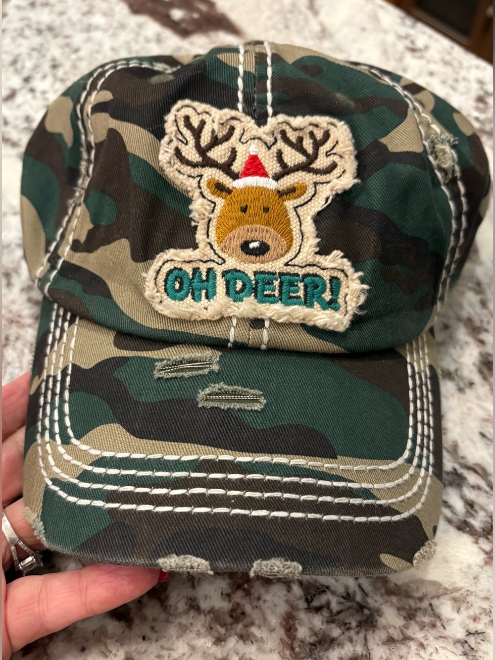 OH DEER! CAMOUFLAGE HAT! Camo adjustable hat